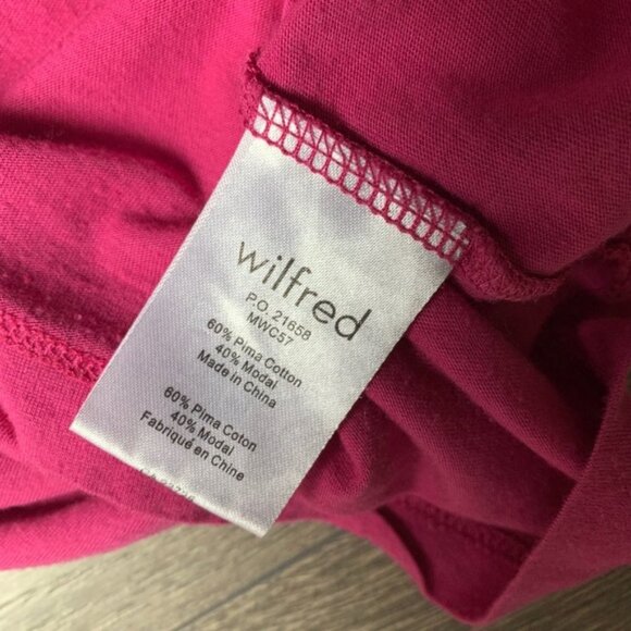 Aritzia Wilfred Tank Top sleeveless Racerback Pima Cotton Pink Size Small - Picture 9 of 15